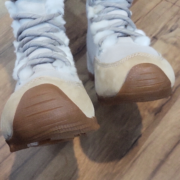 LAFUMA KOKTA Cream Tan Suede Faux Fur Lace Up Snow OUTD - Picture 11 of 16